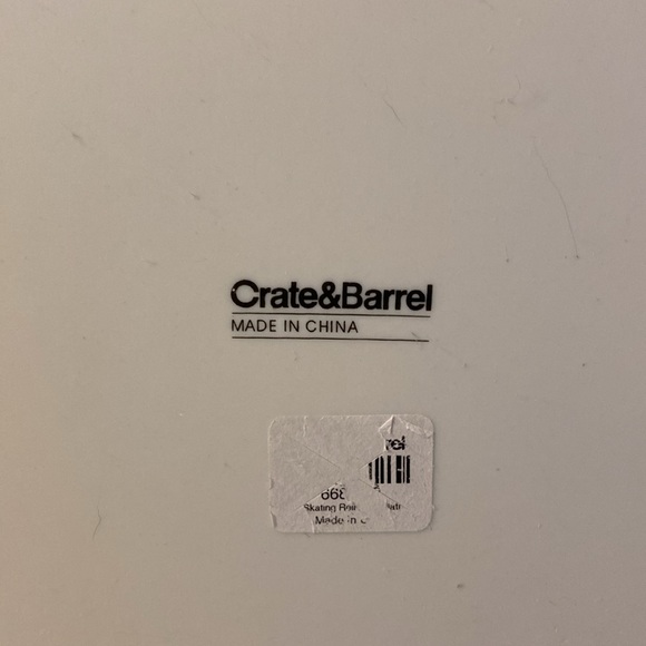 Crate & Barrel Reindeer Snowflake Christmas Ceramic Serving or Display Tray - Picture 8 of 13